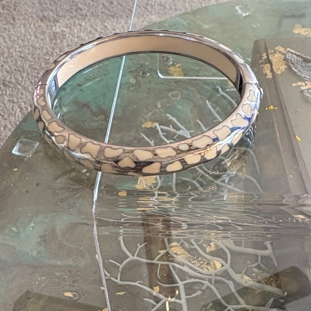 Angelique de Paris Resin & Sterling Bangle